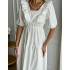 Белое платье из хлопка 111754 Белое платье из хлопка 111754