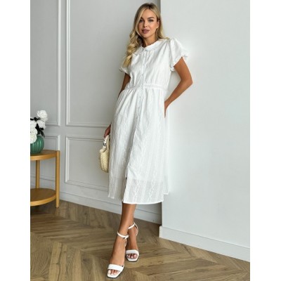 Платье с прошви с воротником 111756 Платье с прошви с воротником 111756