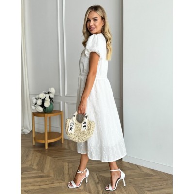 Платье с прошви с воротником 111756 Платье с прошви с воротником 111756