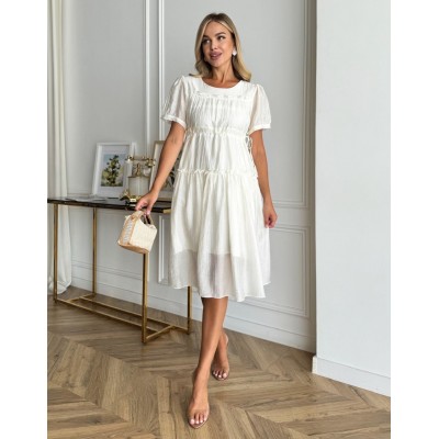 Сукня з органзи біла 111753 Сукня з органзи біла 111753