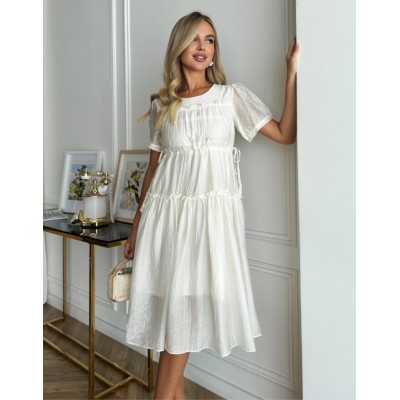 Сукня з органзи біла 111753 Сукня з органзи біла 111753