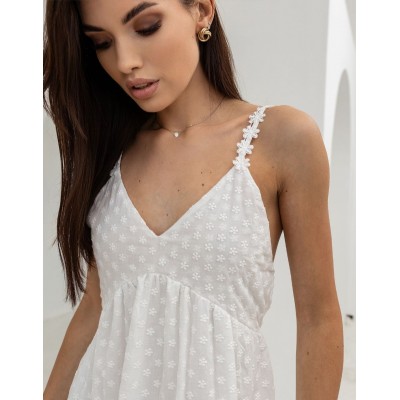 Сарафан з відкритою спиною білий 111703 Сарафан з відкритою спиною білий 111703