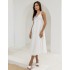 Сарафан з відкритою спиною білий 111703 Сарафан з відкритою спиною білий 111703