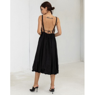 Сарафан з відкритою спиною чорний 111706 Сарафан з відкритою спиною чорний 111706