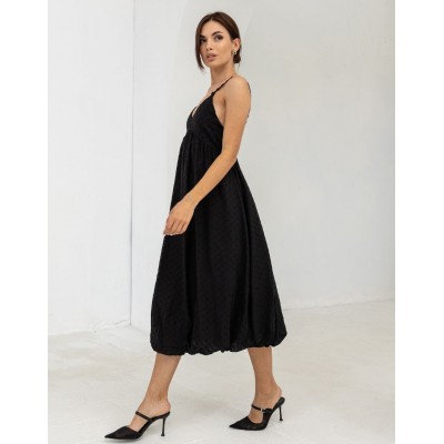 Сарафан з відкритою спиною чорний 111706 Сарафан з відкритою спиною чорний 111706