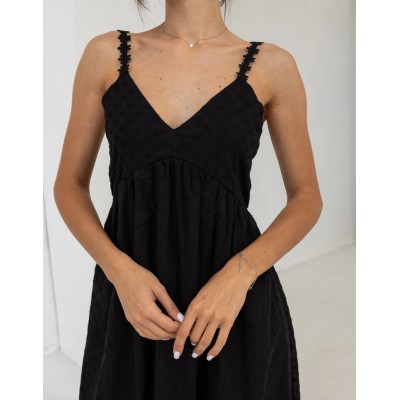 Сарафан з відкритою спиною чорний 111706 Сарафан з відкритою спиною чорний 111706