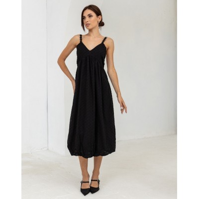 Сарафан з відкритою спиною чорний 111706 Сарафан з відкритою спиною чорний 111706