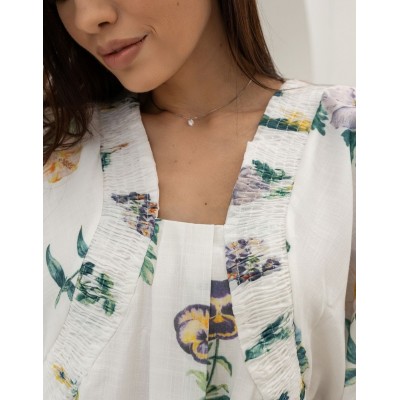 Цветочное платье свободного кроя 111708 Цветочное платье свободного кроя 111708