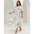 Цветочное платье свободного кроя 111708 Цветочное платье свободного кроя 111708