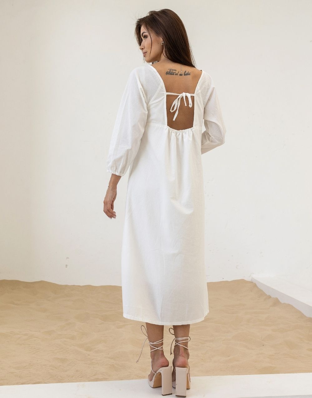 Сукня міді з бавовни 111711 Сукня міді з бавовни 111711