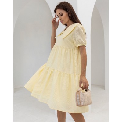 Жовта сукня з коміром 111700 Жовта сукня з коміром 111700