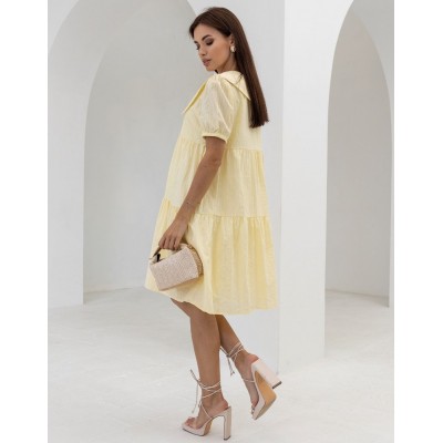 Жовта сукня з коміром 111700 Жовта сукня з коміром 111700