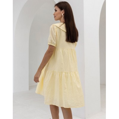 Жовта сукня з коміром 111700 Жовта сукня з коміром 111700