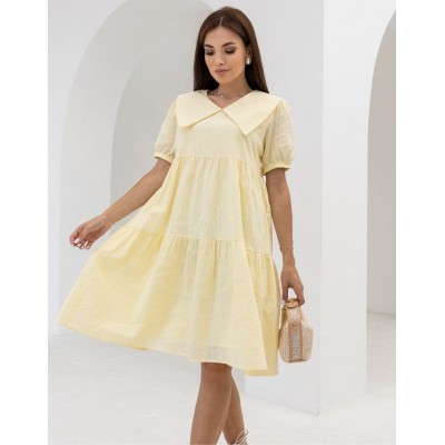 Жовта сукня з коміром 111700 Жовта сукня з коміром 111700