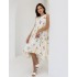 Цветочний сарафан с кружевом 111713 Цветочний сарафан с кружевом 111713