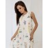 Цветочний сарафан с кружевом 111713 Цветочний сарафан с кружевом 111713