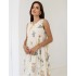 Цветочний сарафан с кружевом 111713 Цветочний сарафан с кружевом 111713