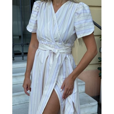 Сукня на запах бежева 111728 Сукня на запах бежева 111728