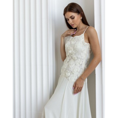 Сарафан міді з трояндами 111733 Сарафан міді з трояндами 111733