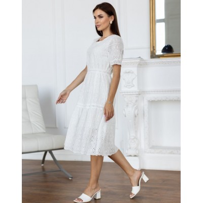 Белое платье из прошвы 111736 Белое платье из прошвы 111736
