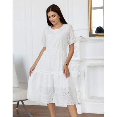 Белое платье из прошвы 111736 Белое платье из прошвы 111736