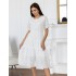 Белое платье из прошвы 111736 Белое платье из прошвы 111736