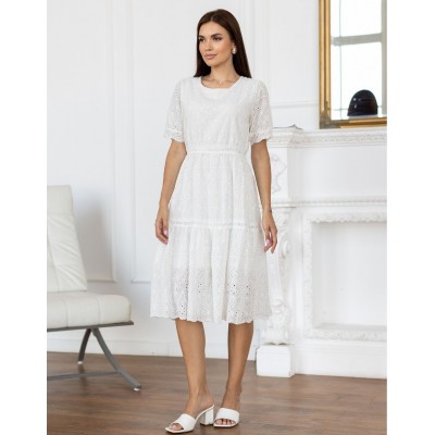 Белое платье из прошвы 111736 Белое платье из прошвы 111736