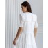 Белое платье с воротником 111738 Белое платье с воротником 111738