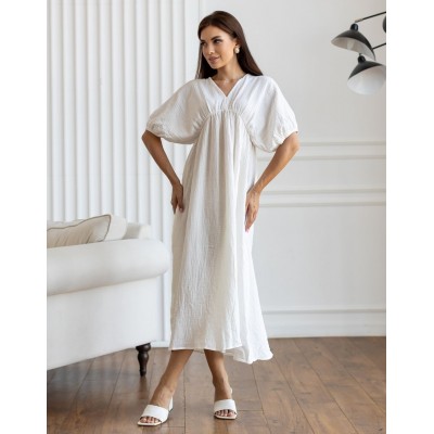 Белое платье с муслина 111739 Белое платье с муслина 111739