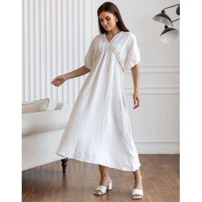 Белое платье с муслина 111739 Белое платье с муслина 111739