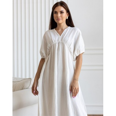 Белое платье с муслина 111739 Белое платье с муслина 111739