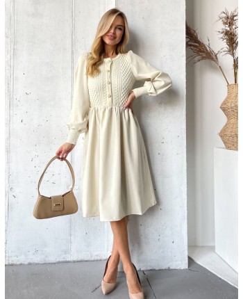 Вельветова сукня з гудзиками 111781