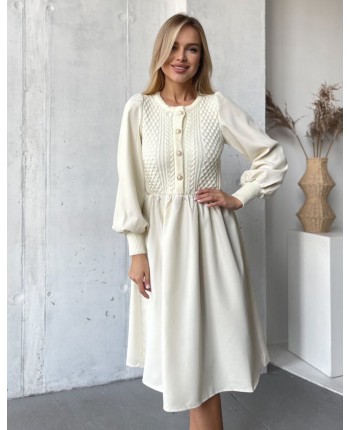 Вельветова сукня з гудзиками 111781