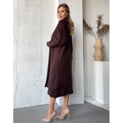 Шоколадний костюм з сарафаном 111782 Шоколадний костюм з сарафаном 111782