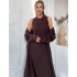 Шоколадний костюм з сарафаном 111782 Шоколадний костюм з сарафаном 111782