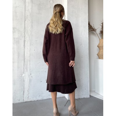 Шоколадний костюм з сарафаном 111782 Шоколадний костюм з сарафаном 111782