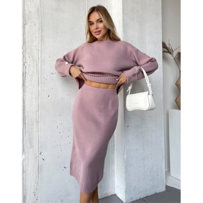 Трикотажний костюм зі спідницею 111785 Трикотажний костюм зі спідницею 111785