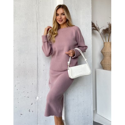 Трикотажний костюм зі спідницею 111785 Трикотажний костюм зі спідницею 111785