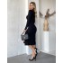 Чорна сукня з вирізом 111783 Чорна сукня з вирізом 111783