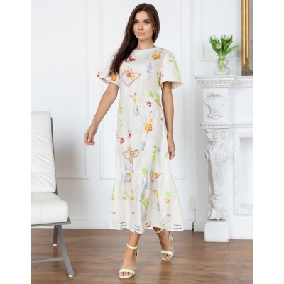 Платье миди с откритой спиной 111714 Платье миди с откритой спиной 111714