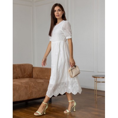 Белое кружевное платье 111718 Белое кружевное платье 111718