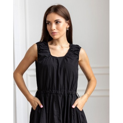 Черний сарафан миди 111717 Черний сарафан миди 111717