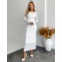 Силуетна трикотажна сукня біла 111765 Силуетна трикотажна сукня біла 111765