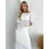 Силуетна трикотажна сукня біла 111765 Силуетна трикотажна сукня біла 111765