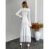 Силуетна трикотажна сукня біла 111765 Силуетна трикотажна сукня біла 111765