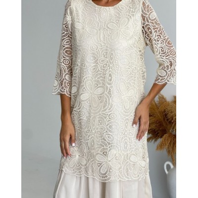 Сукня міді з мереживом 111759 Сукня міді з мереживом 111759