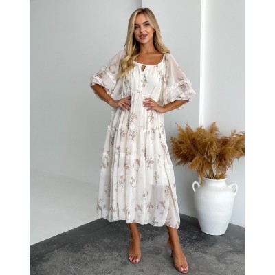 Квіткова сукня вільного крою 111760 Квіткова сукня вільного крою 111760