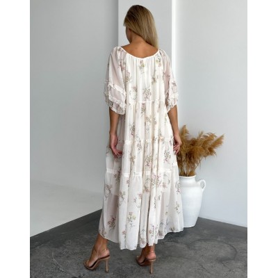 Квіткова сукня вільного крою 111760 Квіткова сукня вільного крою 111760