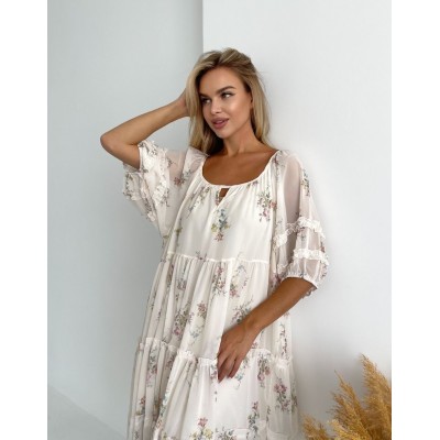 Квіткова сукня вільного крою 111760 Квіткова сукня вільного крою 111760