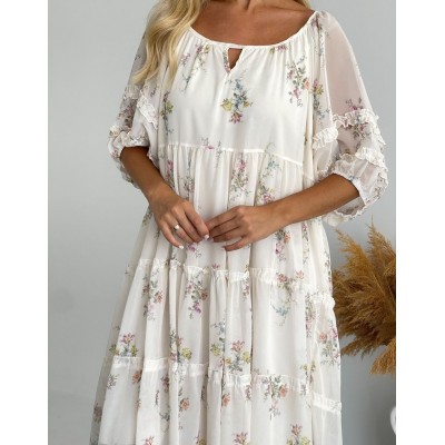 Квіткова сукня вільного крою 111760 Квіткова сукня вільного крою 111760